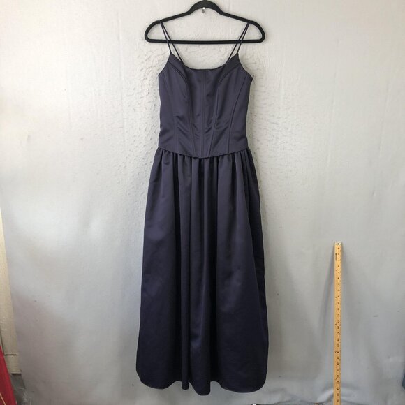 Scott McClintock Dress Womens 10 Formal Gown Spaghetti Strap Lace Up Back USA - Picture 1 of 16